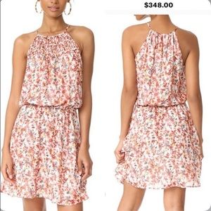 Joie Reinelde White Silk Floral Blouson Dress